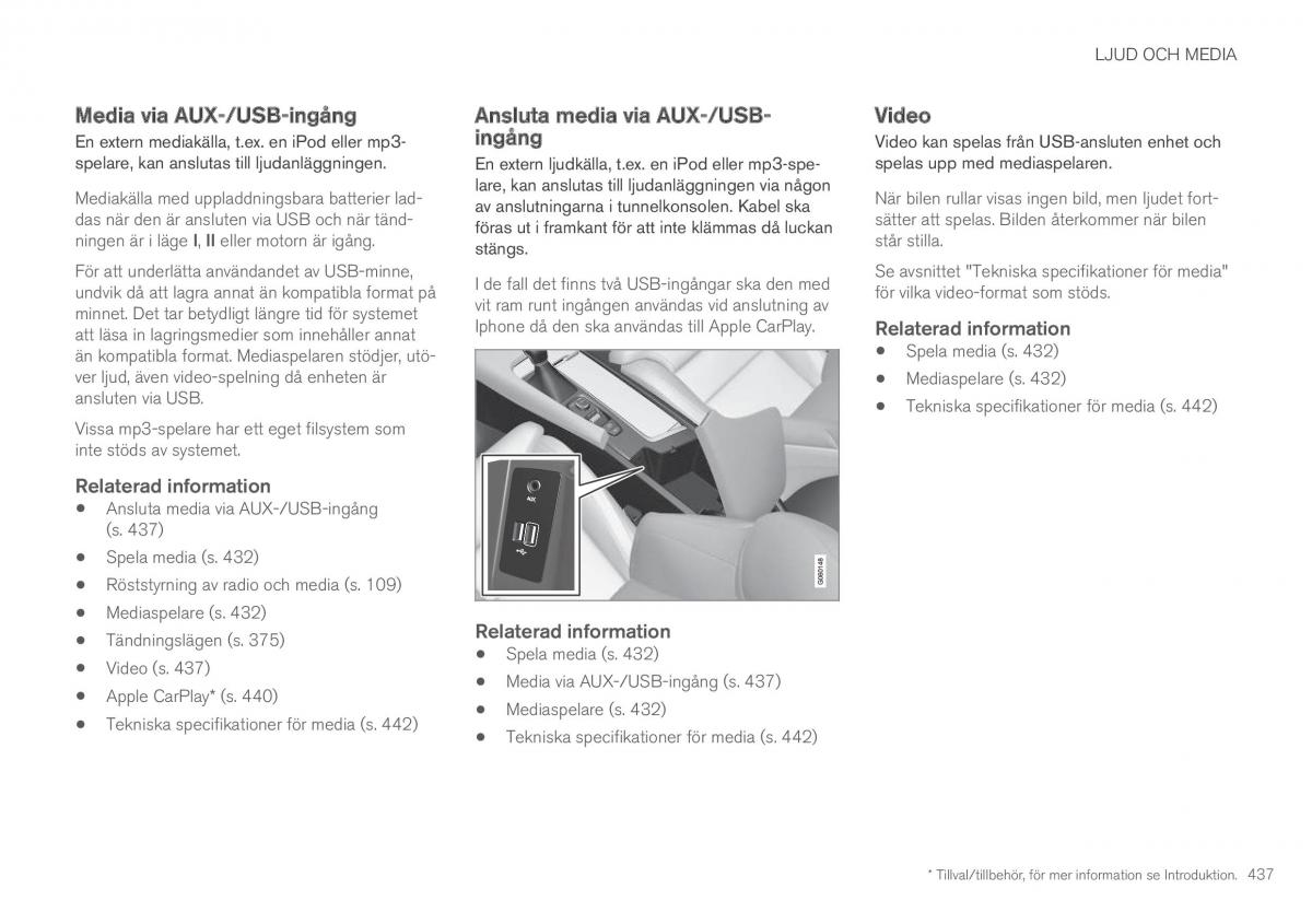 Volvo XC90 II 2 instruktionsbok / page 439