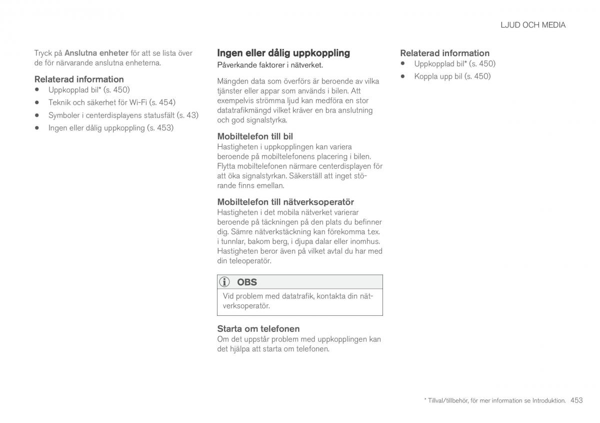 Volvo XC90 II 2 instruktionsbok / page 455