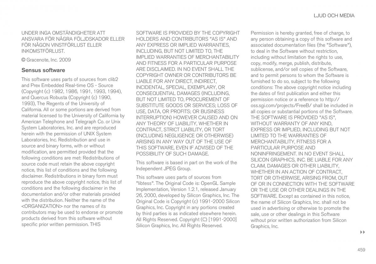 Volvo XC90 II 2 instruktionsbok / page 461