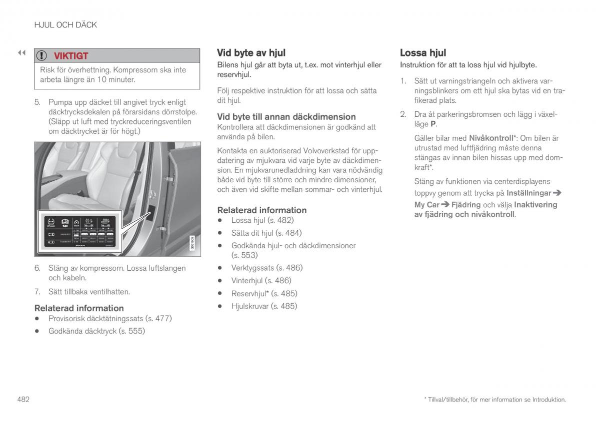 Volvo XC90 II 2 instruktionsbok / page 484