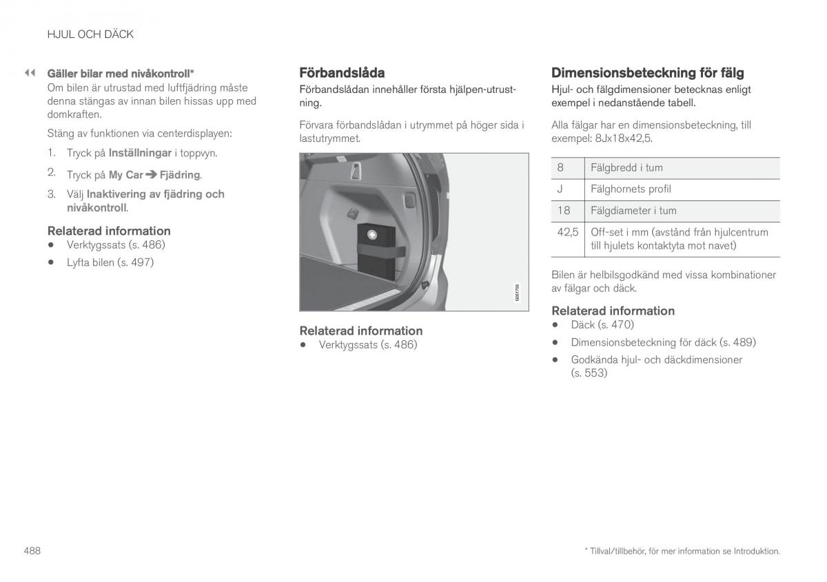 Volvo XC90 II 2 instruktionsbok / page 490