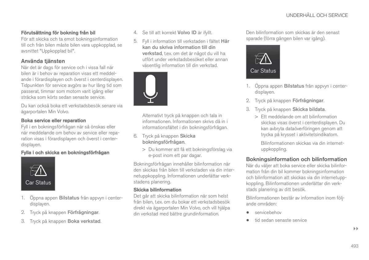 Volvo XC90 II 2 instruktionsbok / page 495