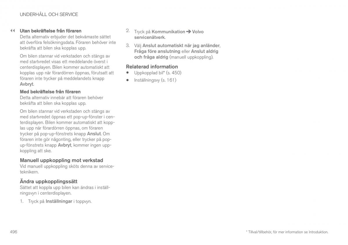 Volvo XC90 II 2 instruktionsbok / page 498