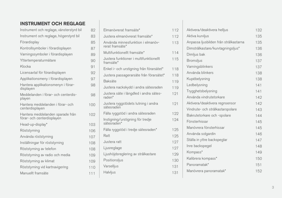 Volvo XC90 II 2 instruktionsbok / page 5