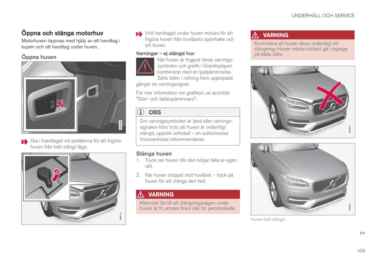 Volvo XC90 II 2 instruktionsbok / page 501