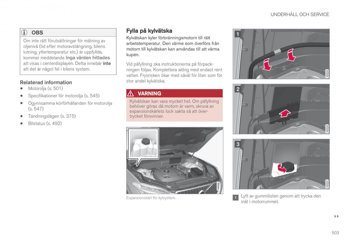 Volvo XC90 II 2 instruktionsbok / page 505