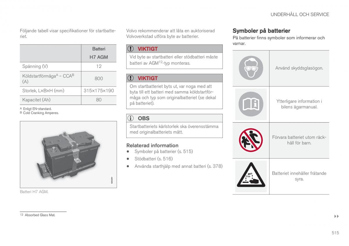 Volvo XC90 II 2 instruktionsbok / page 517