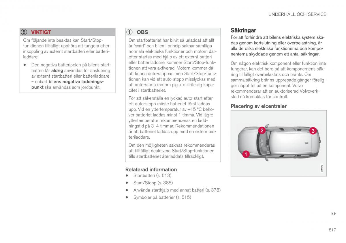 Volvo XC90 II 2 instruktionsbok / page 519