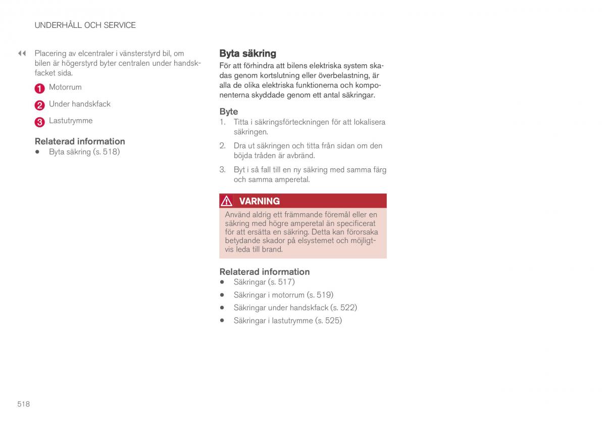 Volvo XC90 II 2 instruktionsbok / page 520