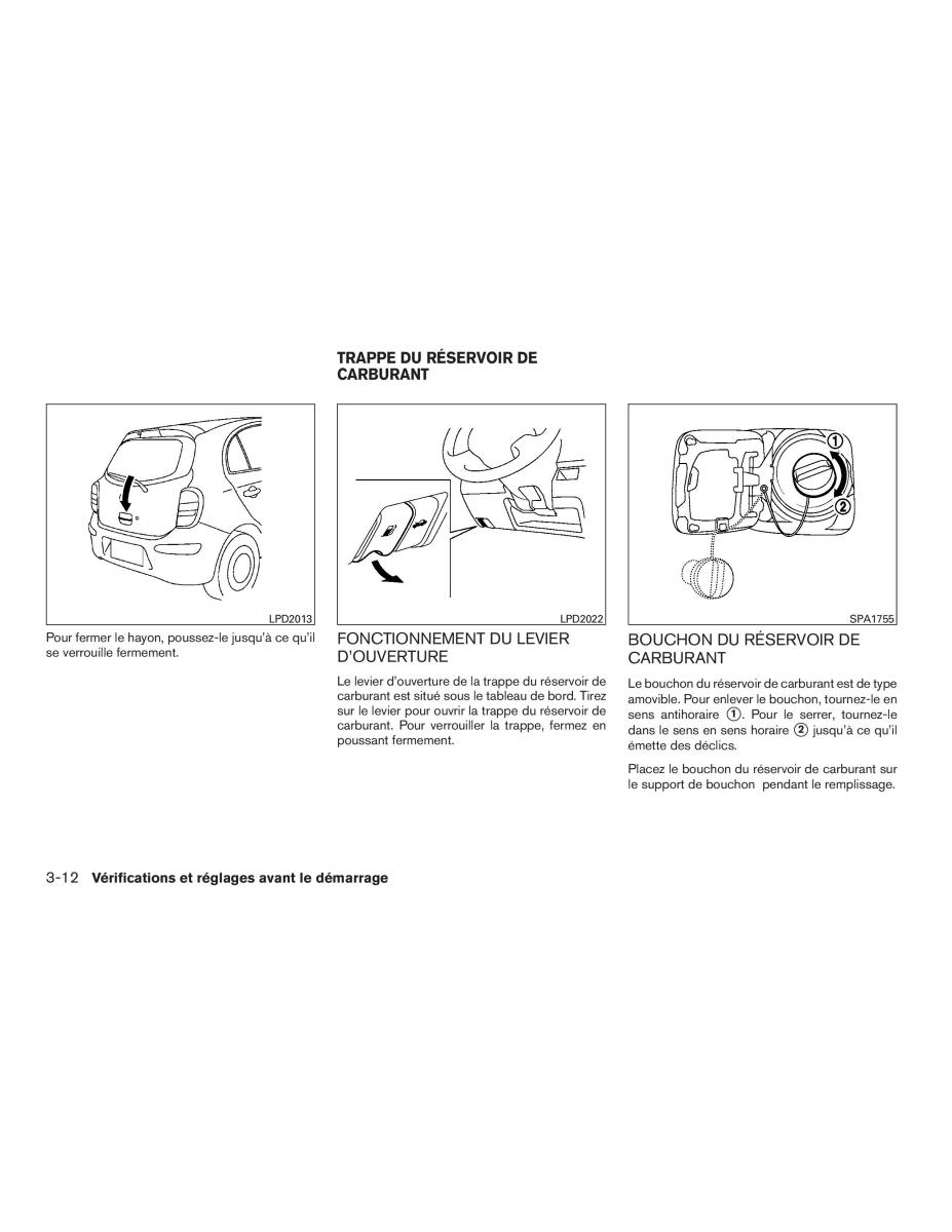 Nissan Micra K13 manuel du proprietaire / page 123