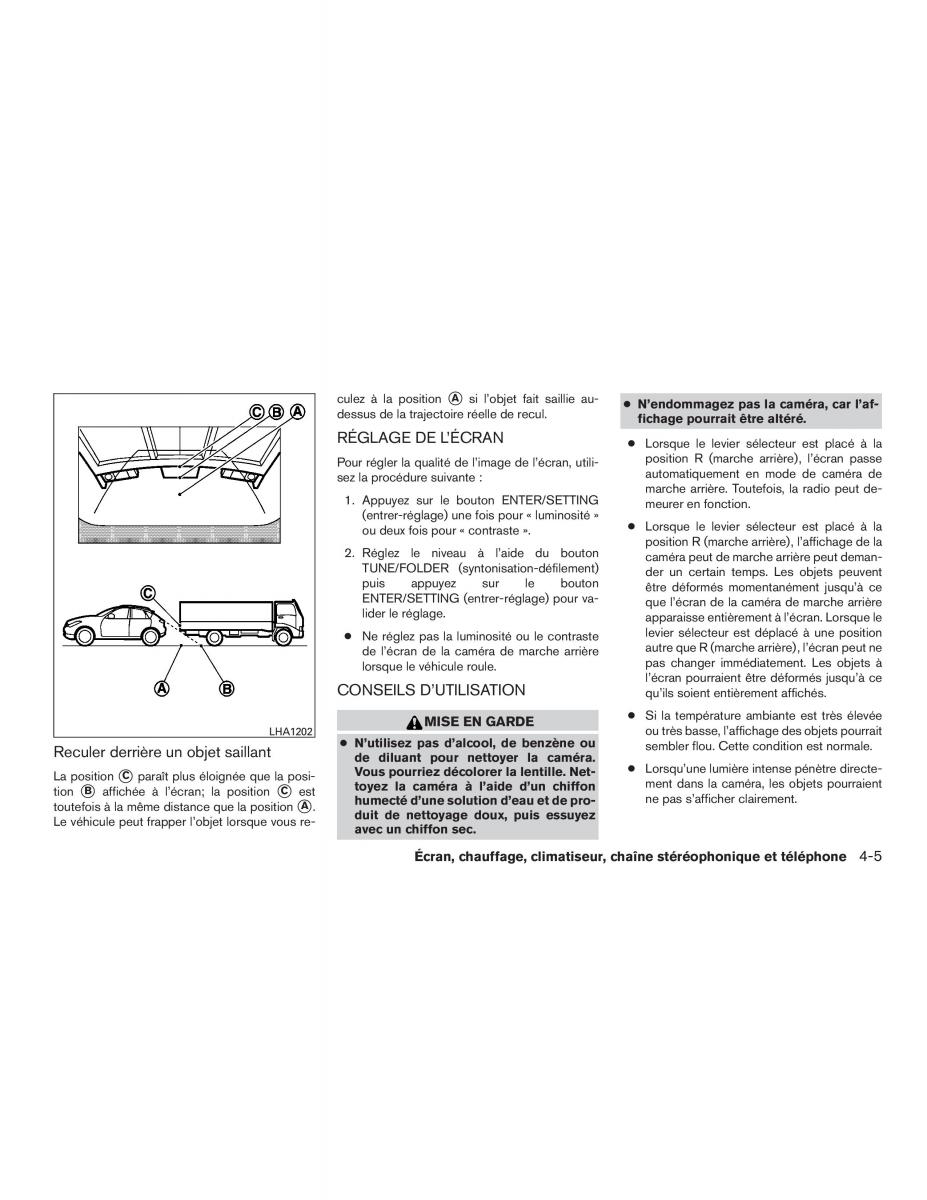 Nissan Micra K13 manuel du proprietaire / page 134