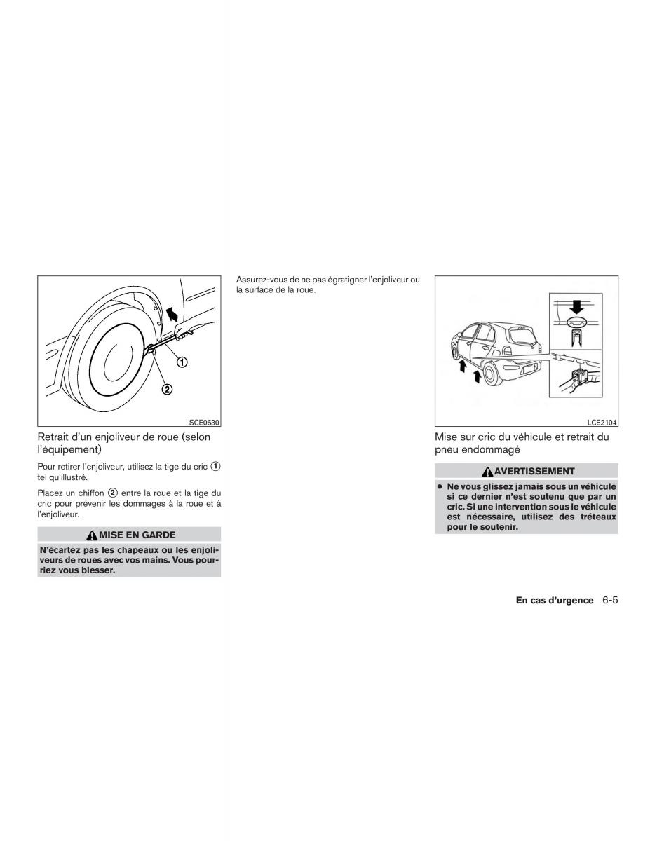 Nissan Micra K13 manuel du proprietaire / page 224