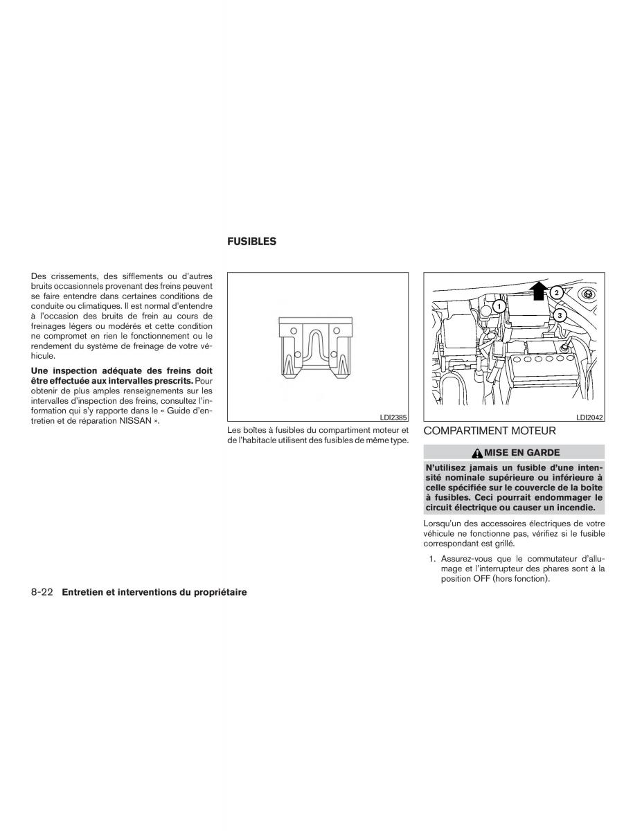 Nissan Micra K13 manuel du proprietaire / page 267