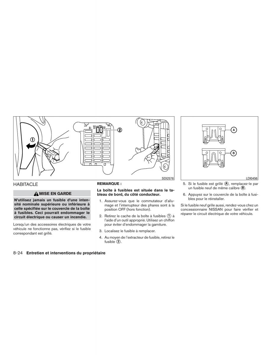 Nissan Micra K13 manuel du proprietaire / page 269