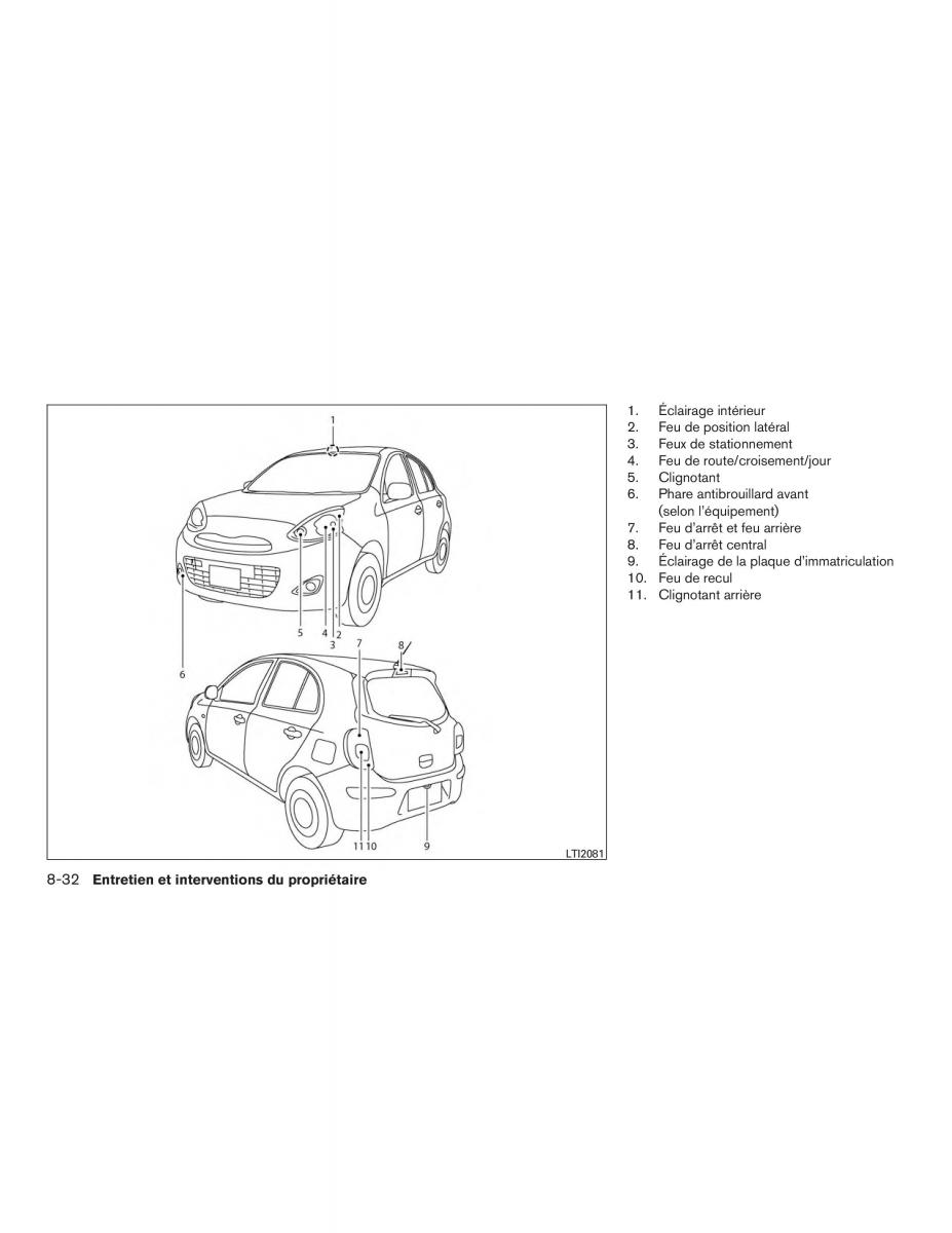 Nissan Micra K13 manuel du proprietaire / page 277