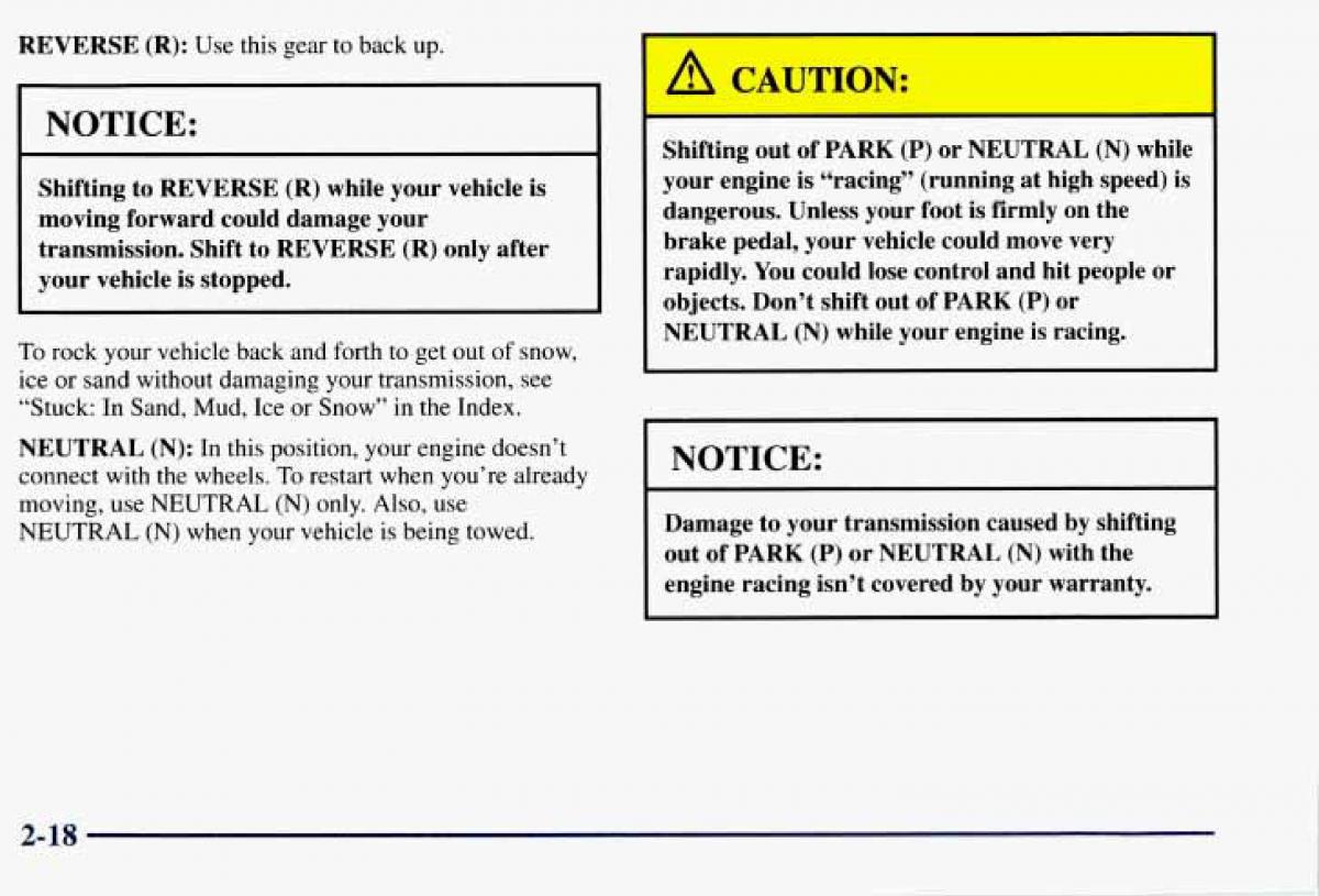 Chevrolet GMC Suburban VIII 8 owners manual / page 89