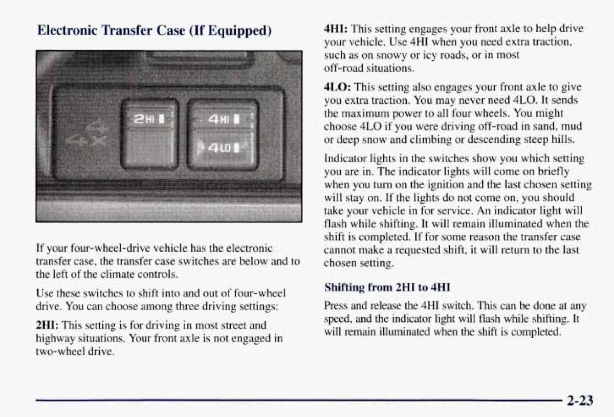 Chevrolet GMC Suburban VIII 8 owners manual / page 94