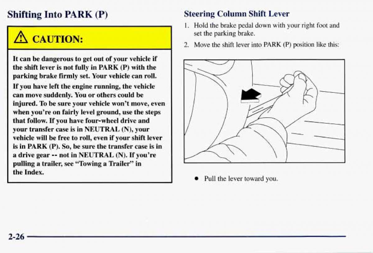 Chevrolet GMC Suburban VIII 8 owners manual / page 97