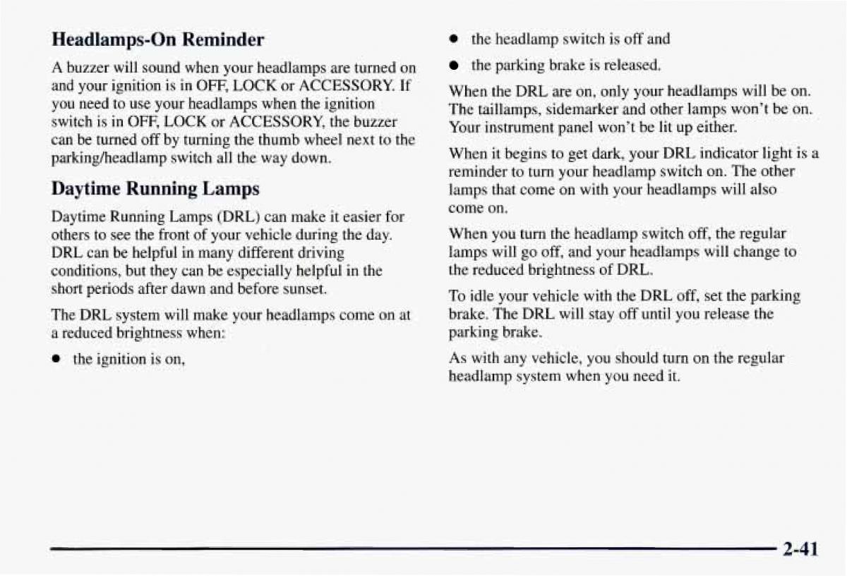 Chevrolet GMC Suburban VIII 8 owners manual / page 112