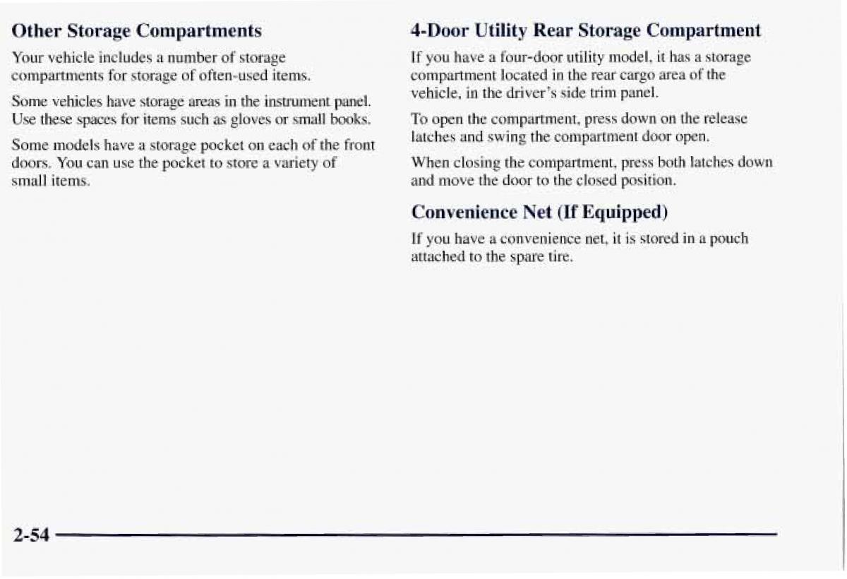 Chevrolet GMC Suburban VIII 8 owners manual / page 125