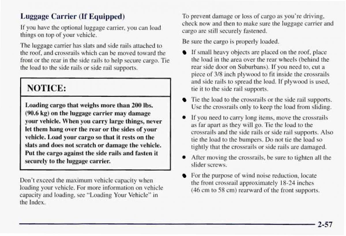 Chevrolet GMC Suburban VIII 8 owners manual / page 128