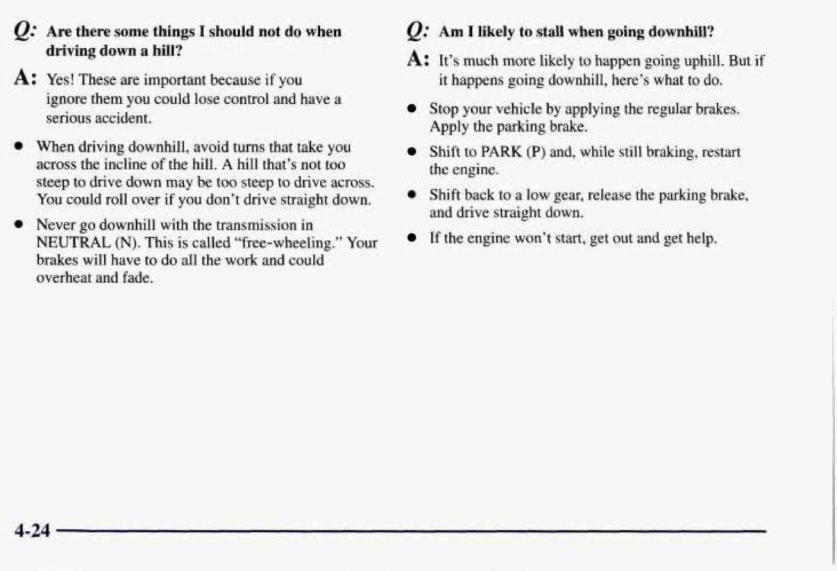 Chevrolet GMC Suburban VIII 8 owners manual / page 203