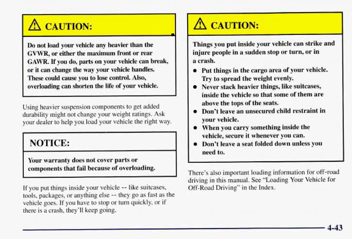 Chevrolet GMC Suburban VIII 8 owners manual / page 222