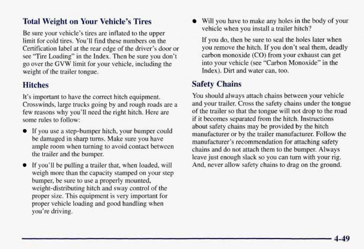 Chevrolet GMC Suburban VIII 8 owners manual / page 228