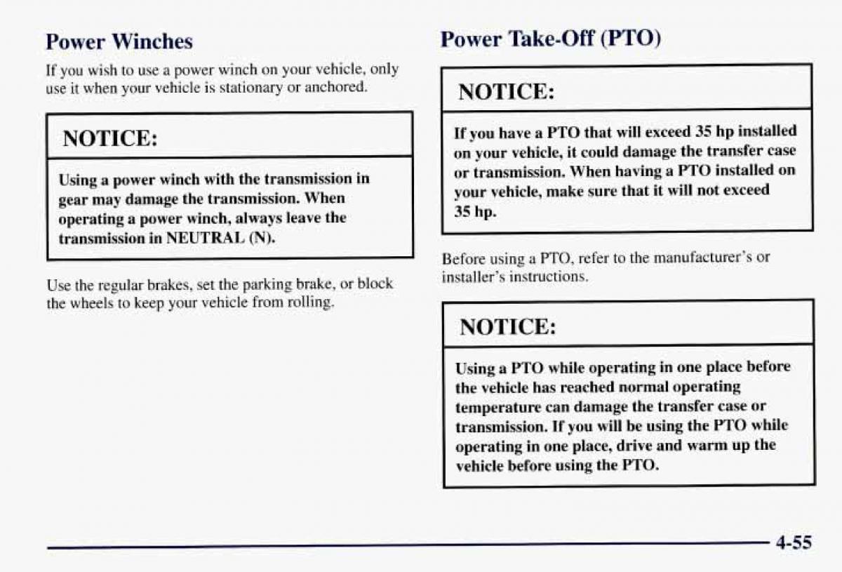 Chevrolet GMC Suburban VIII 8 owners manual / page 234