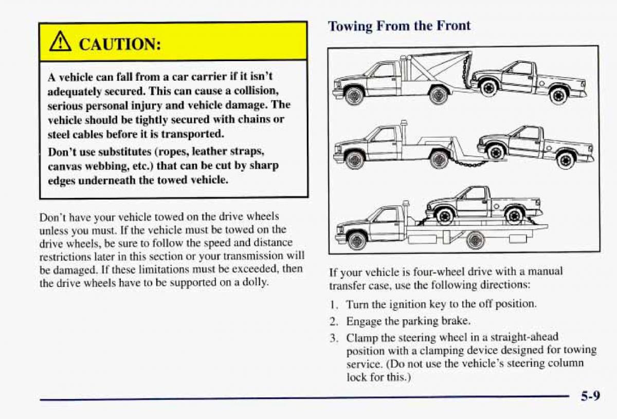 Chevrolet GMC Suburban VIII 8 owners manual / page 246