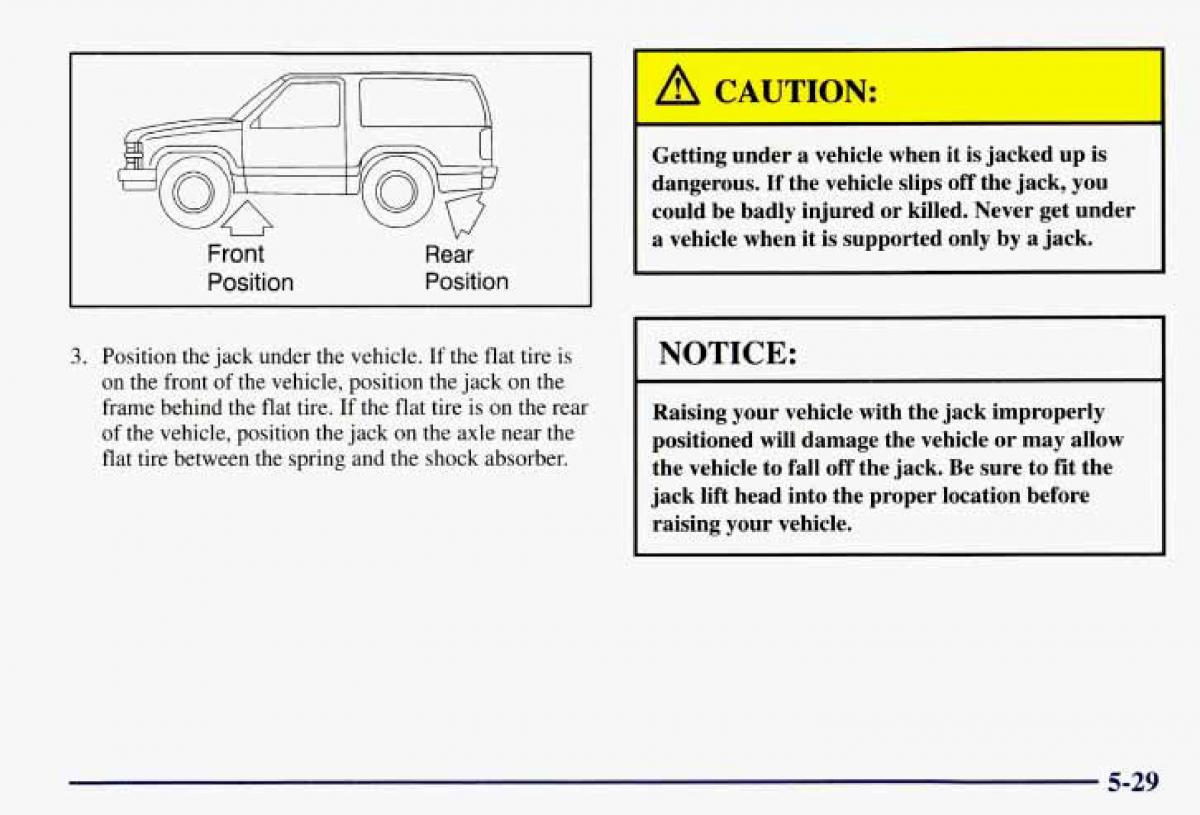 Chevrolet GMC Suburban VIII 8 owners manual / page 266