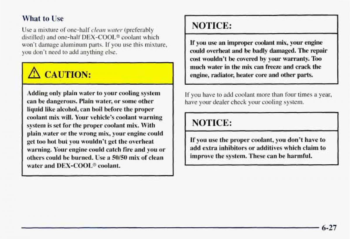 Chevrolet GMC Suburban VIII 8 owners manual / page 306