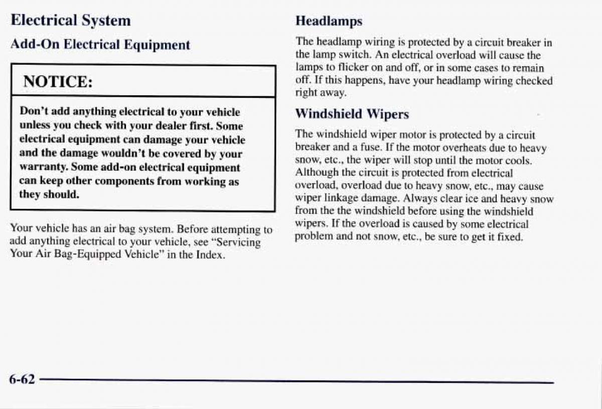 Chevrolet GMC Suburban VIII 8 owners manual / page 341