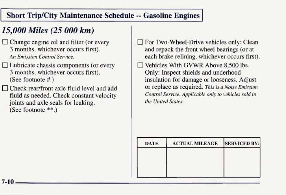 Chevrolet GMC Suburban VIII 8 owners manual / page 363