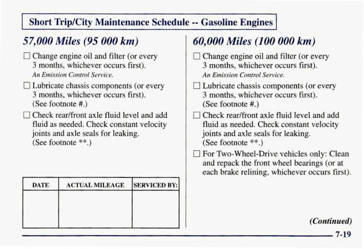 Chevrolet GMC Suburban VIII 8 owners manual / page 372