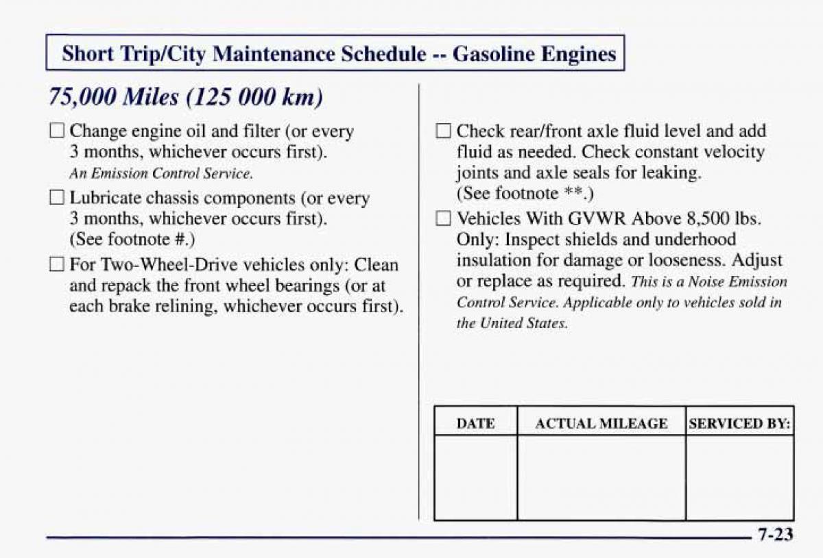 Chevrolet GMC Suburban VIII 8 owners manual / page 376