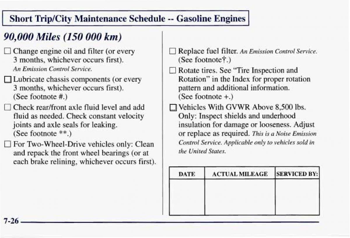 Chevrolet GMC Suburban VIII 8 owners manual / page 379