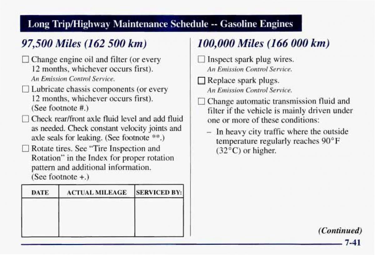 Chevrolet GMC Suburban VIII 8 owners manual / page 394