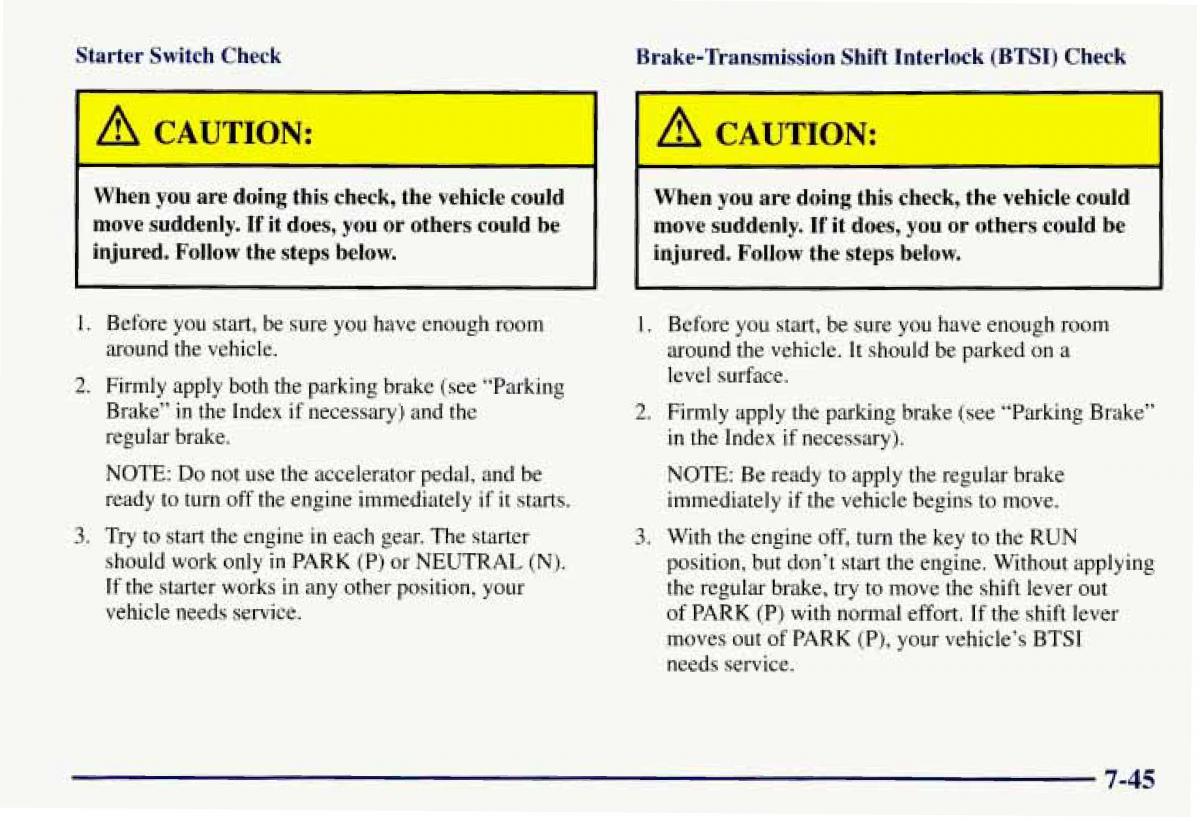 Chevrolet GMC Suburban VIII 8 owners manual / page 398