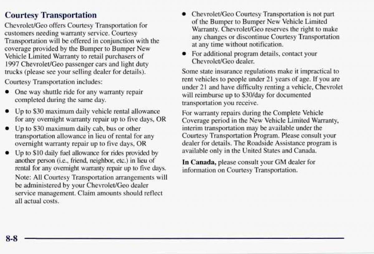 Chevrolet GMC Suburban VIII 8 owners manual / page 415