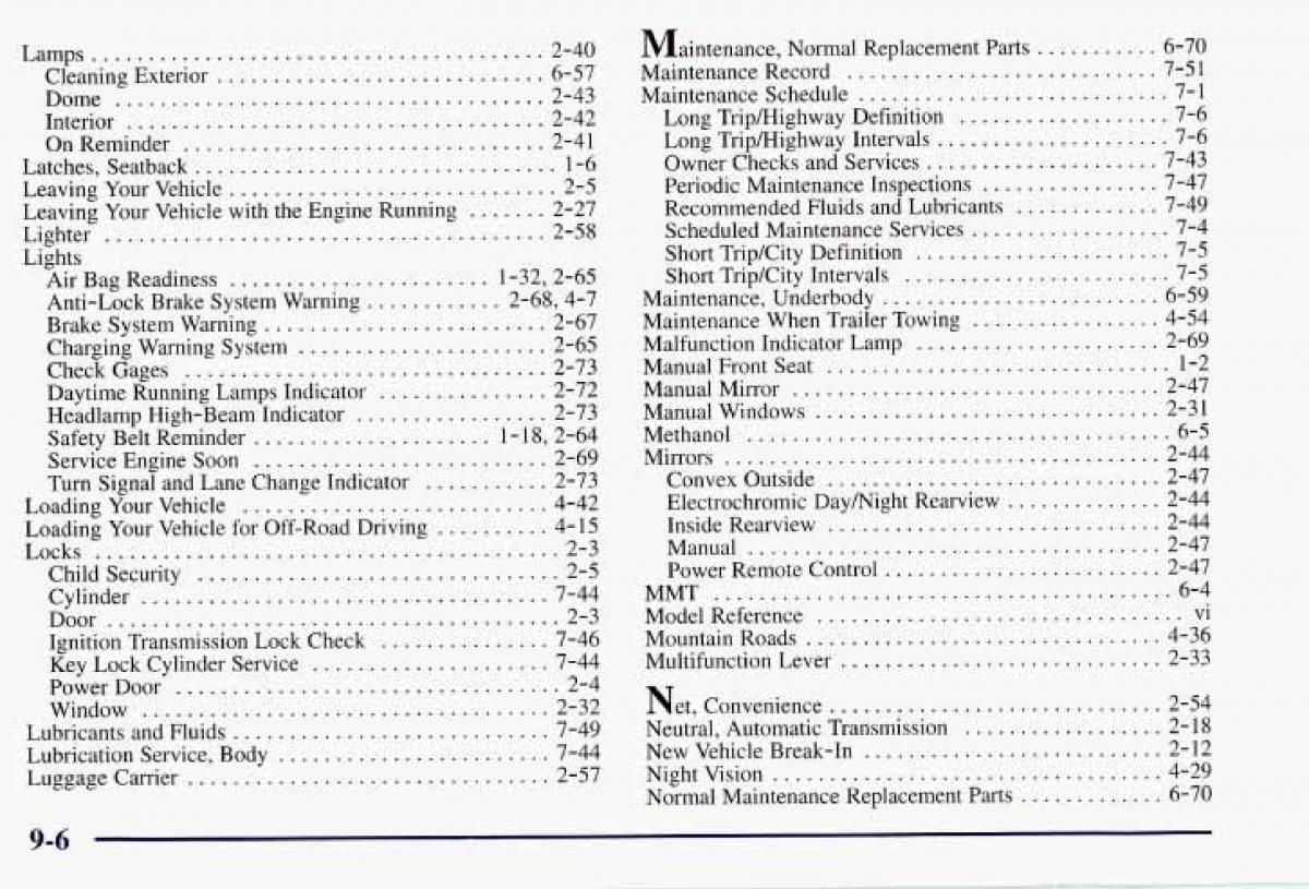 Chevrolet GMC Suburban VIII 8 owners manual / page 427