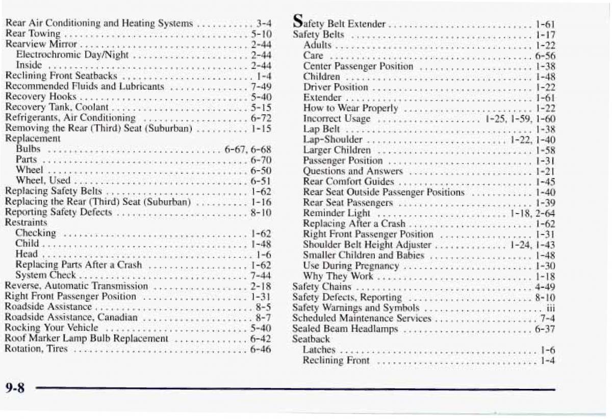 Chevrolet GMC Suburban VIII 8 owners manual / page 429