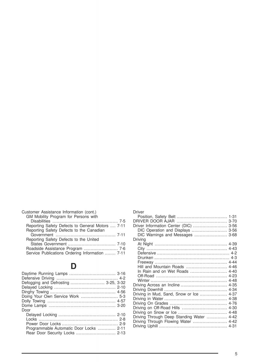 Chevrolet GMC Suburban IX 9 owners manual / page 543