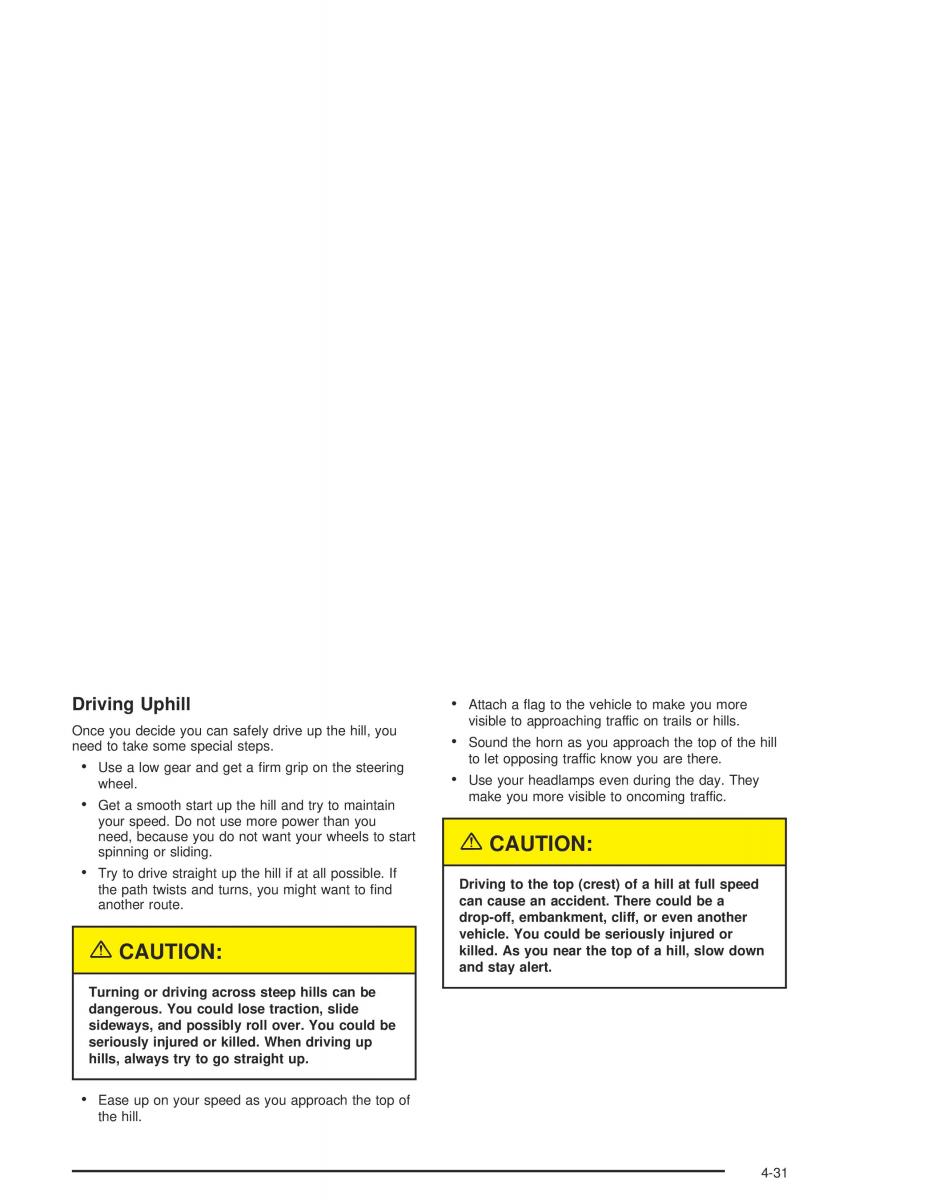 Chevrolet GMC Suburban IX 9 owners manual / page 335