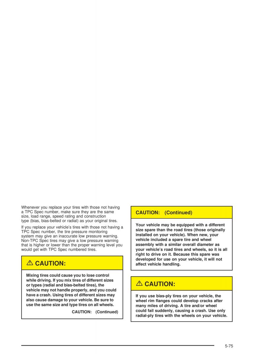 Chevrolet GMC Suburban IX 9 owners manual / page 461