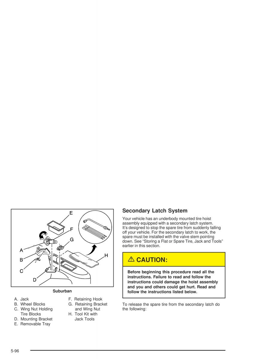 Chevrolet GMC Suburban IX 9 owners manual / page 482