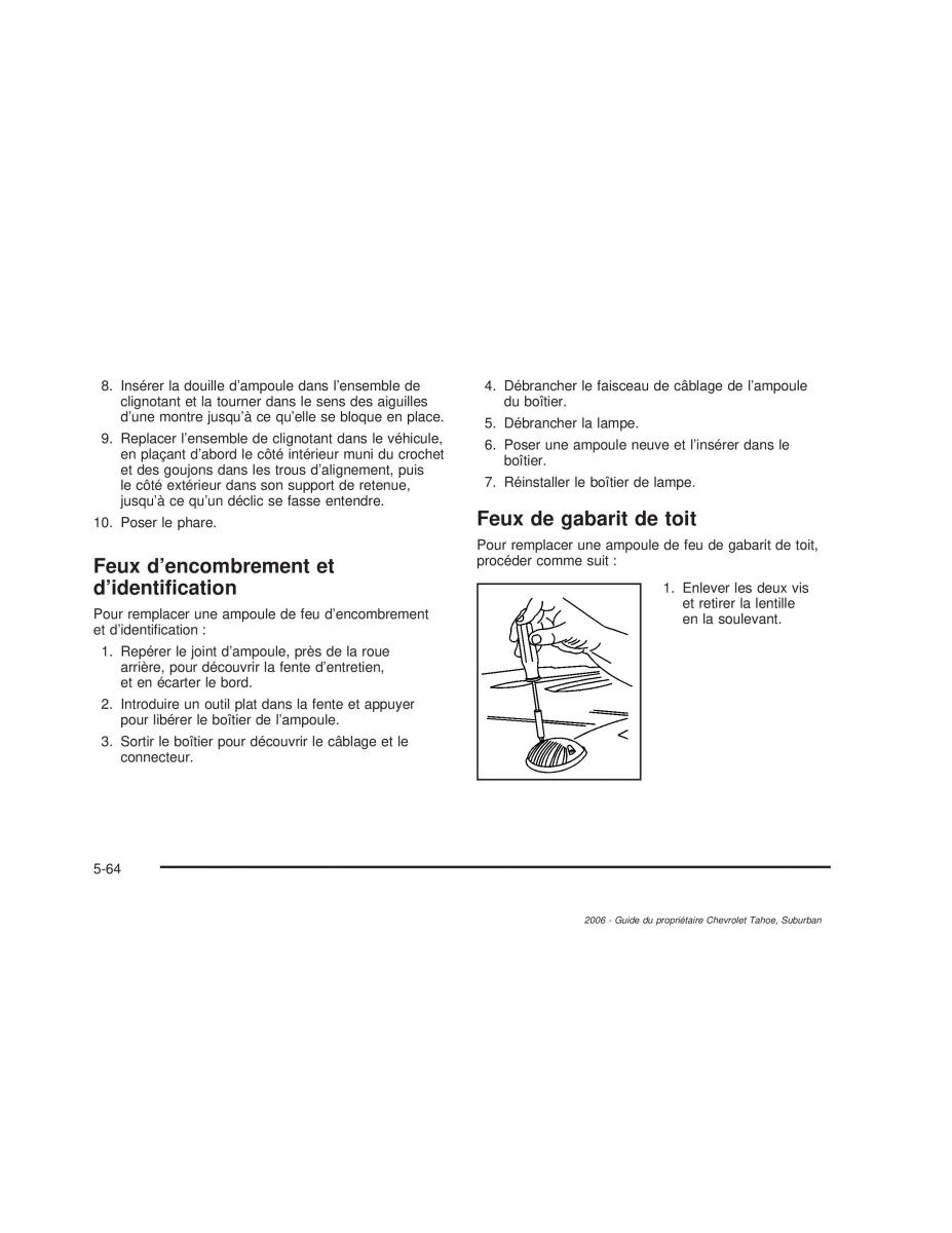 Chevrolet GMC Suburban IX 9 manuel du proprietaire / page 501