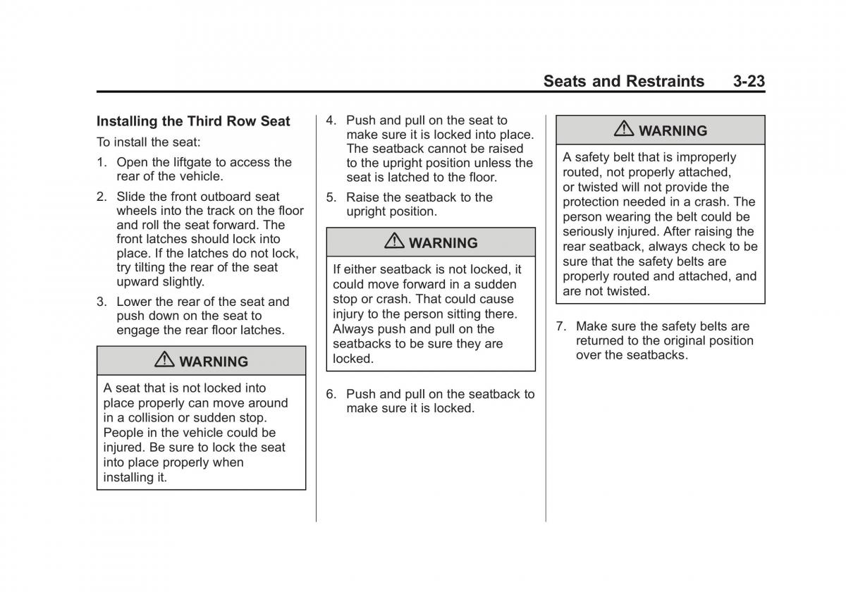 Chevrolet GMC Suburban X 10 owners manual / page 87