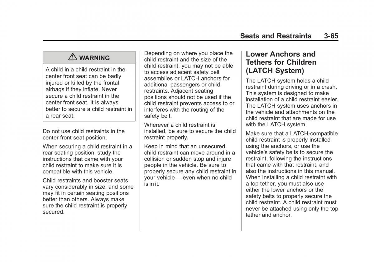 Chevrolet GMC Suburban X 10 owners manual / page 129