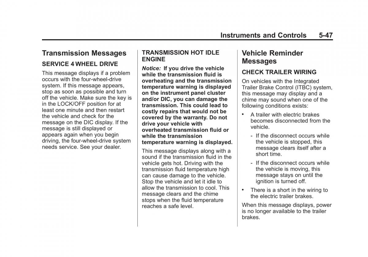 Chevrolet GMC Suburban X 10 owners manual / page 195